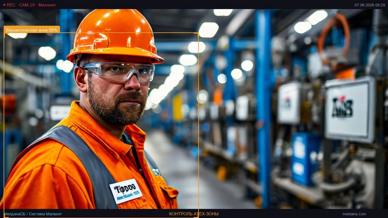 Детекция нарушений в зоне ATEX с помощью системы Малахит