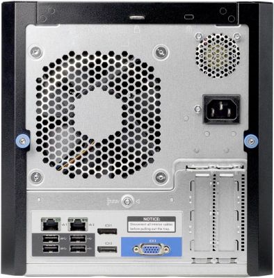 Сервер HPE ProLiant MicroServer Gen10 1xX3216 1x8Gb x4 3.5" SATA 1G 2P 1x200W 2xDisplayPort (873830-421) 