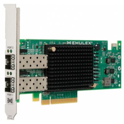 Контроллер LSI Emulex LPe16002B-M6 HBA PCIe 16 Gb 2-port Fibre Channel Adapter by (LPE16002B-M6) 