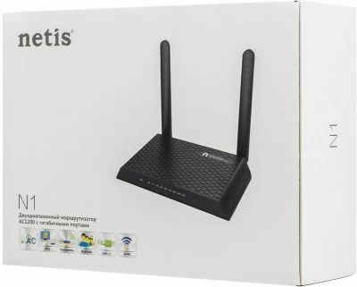 Роутер беспроводной Netis N1 AC1200 10/100/1000BASE-TX/4G ready 