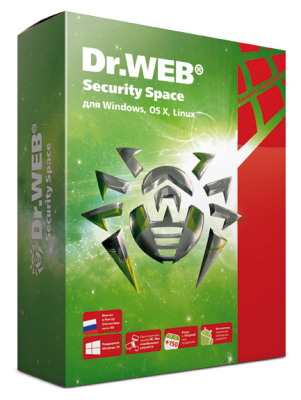Ключ активации DR.Web Security Space 4PC 1Y (LHW-BK-12M-4-A3) 